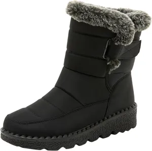 2023 New Women Winter Non-Slip Waterproof Snow Plush Ankle Boots Snow Boots Women Black Winter White Booties for Women Outdoor Boots Women Warm Botas Termicas Para Mujer Frio