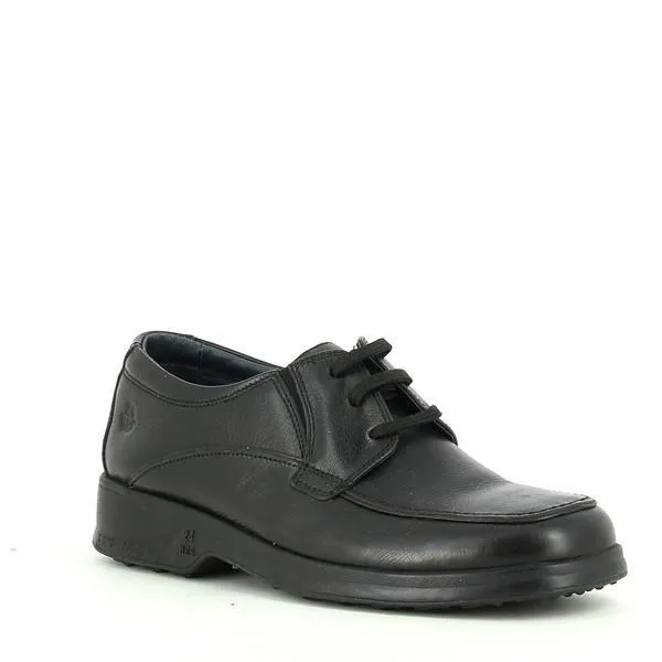 24 Hrs 8507 Black Lace-Up Shoes