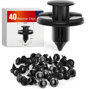 40 Pcs Head 20mm Hole 8mm Bumper Rivet Fender Clips OEM Replaces Nissan 01553-09321 8mm Hole