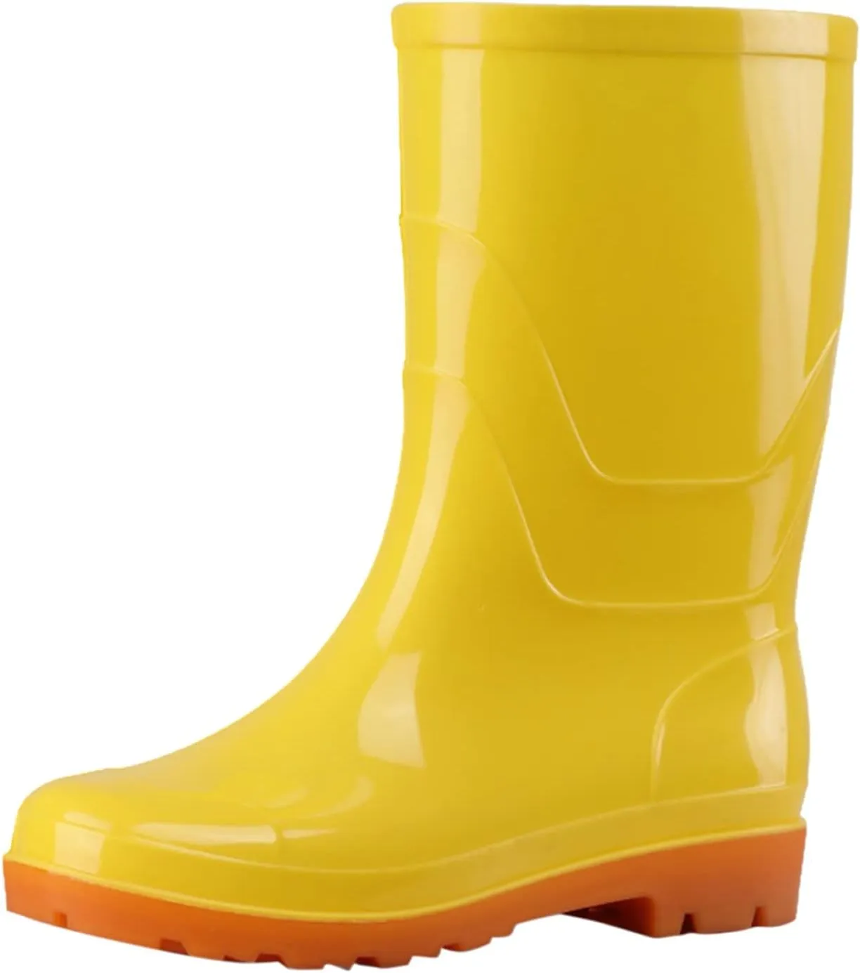 AMDBEL Rain Boots for Women, Women's Mid Calf Rain Boots Waterproof Garden Shoes Rubber Anti-Slipping Rain boots for Ladies
