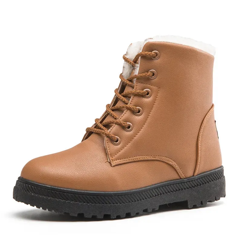 Ankle Boots for Woman Snow Booties Warm Shoes Plus Size