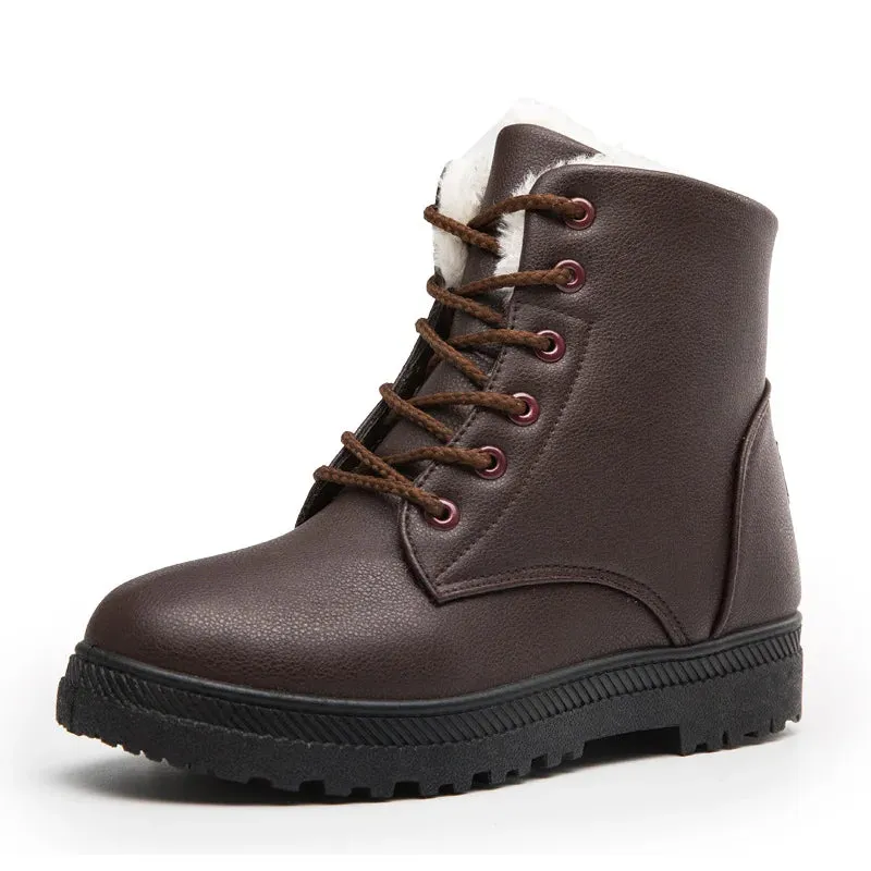 Ankle Boots for Woman Snow Booties Warm Shoes Plus Size