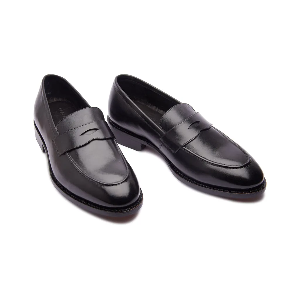 Aurus, Penny Loafer - Black | Hand Welted Classics Collection
