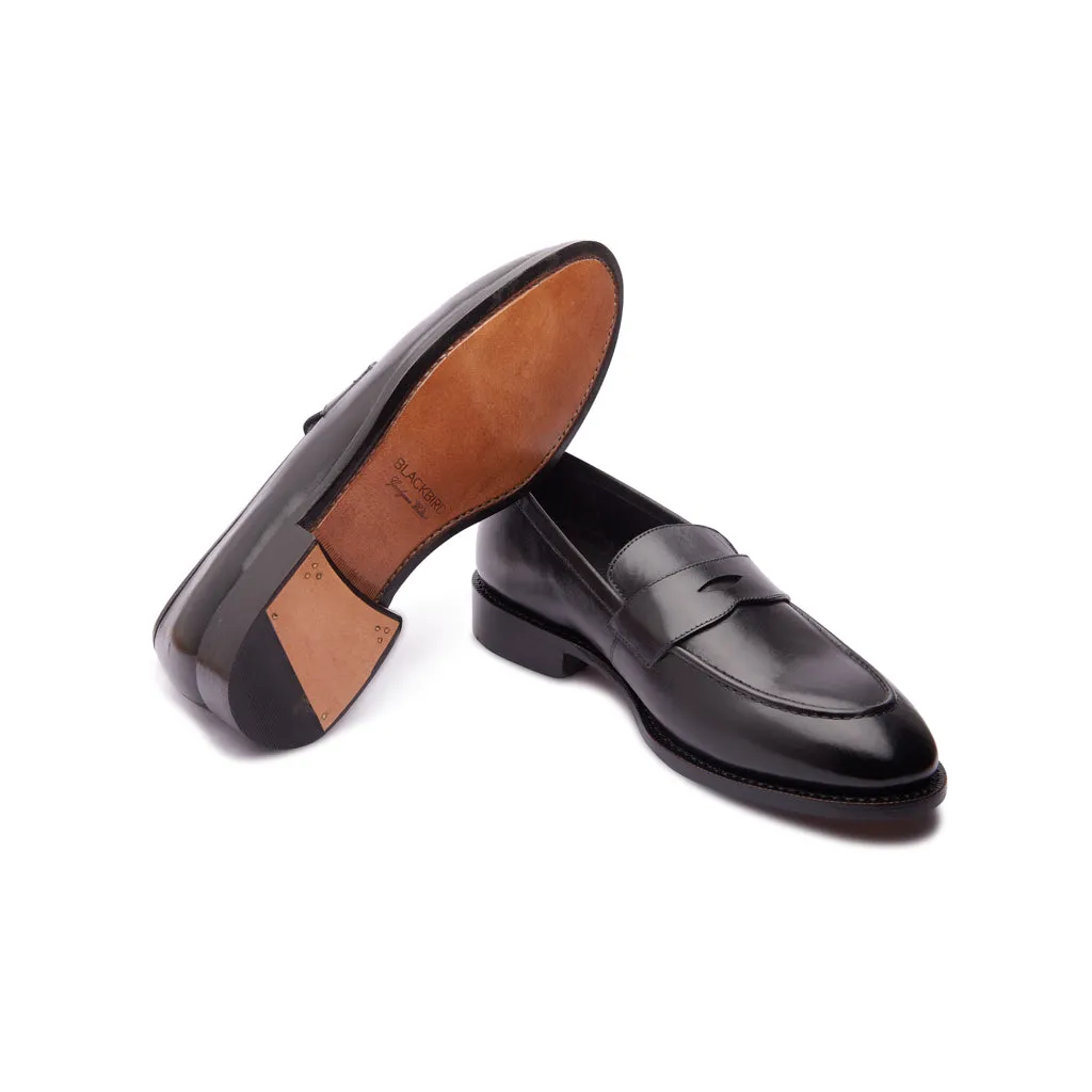 Aurus, Penny Loafer - Black | Hand Welted Classics Collection
