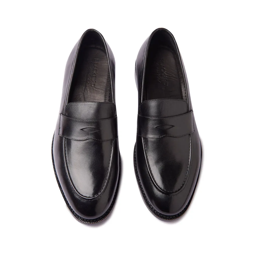 Aurus, Penny Loafer - Black | Hand Welted Classics Collection