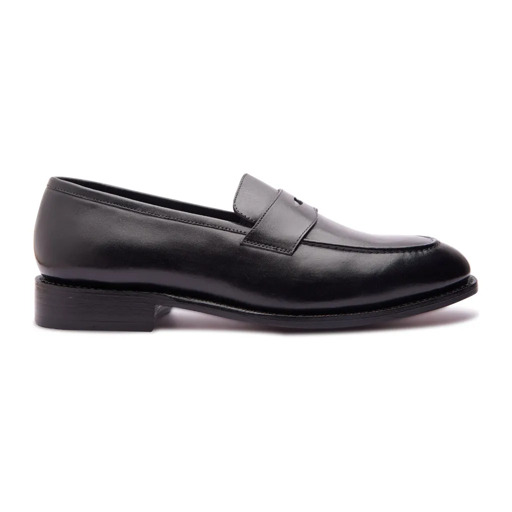 Aurus, Penny Loafer - Black | Hand Welted Classics Collection