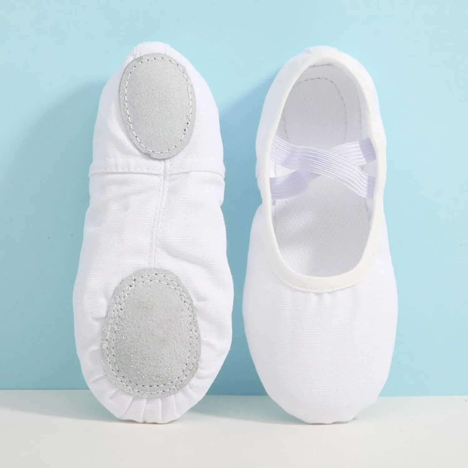 Ballet Shoes Toddler Slippers Highly Elastic Canvas Girls Ballerina Practice Dance Shoes for Little Kid Big Kid