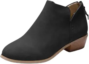 Black Ankle Boots for Women Botas Mujer Wide Western Boots for Women Women's Dress Flat Black Ankle Boots Men Tan Ankle Boots for Women Low Heel