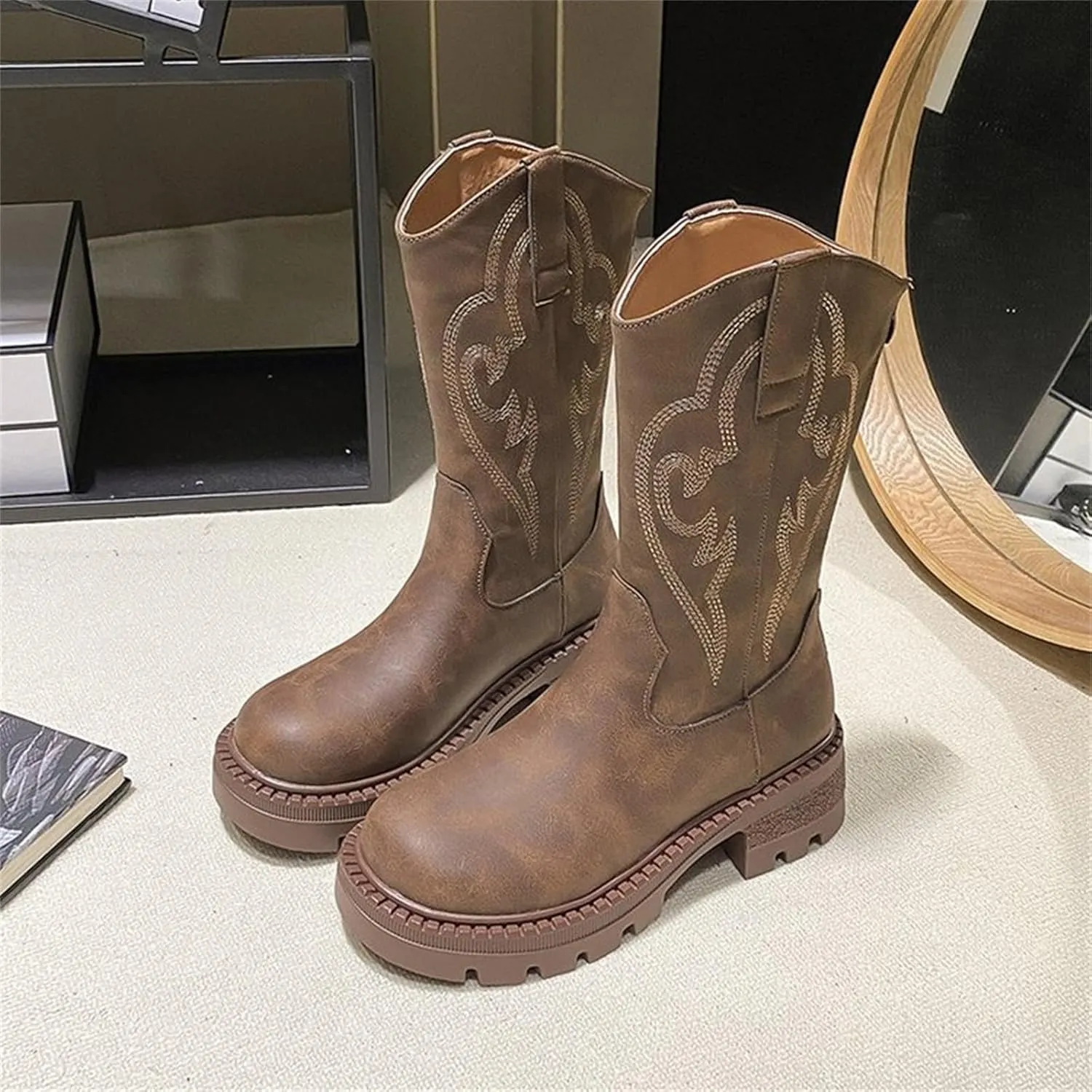 Black Booties for Women Ankle Rain Boots Going Out Boots for Women Women Wide Width Boots Black Ankle Boots with Heels White Booties Women Wide Width