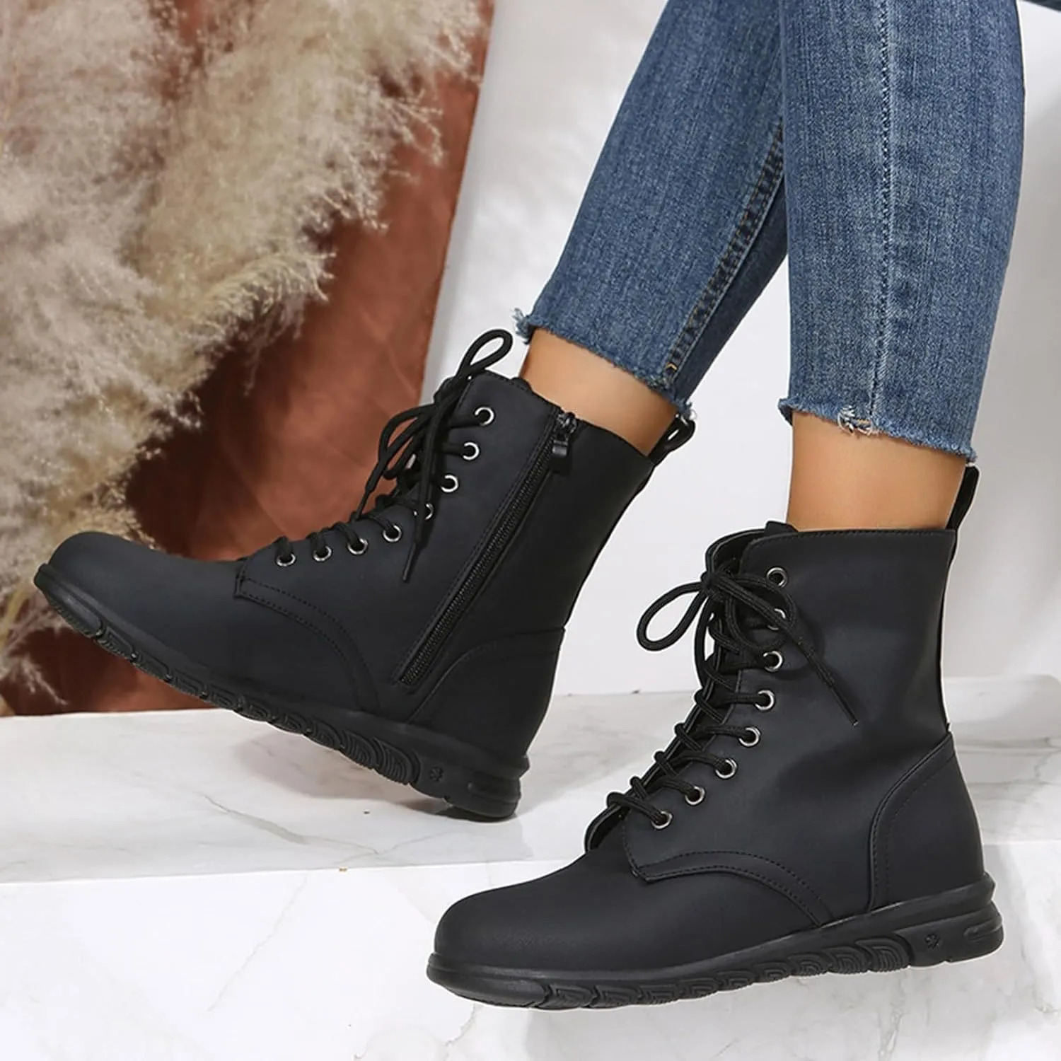 Black Booties for Women Ankle Rain Boots Going Out Boots for Women Women Wide Width Boots Black Ankle Boots with Heels White Booties Women Wide Width