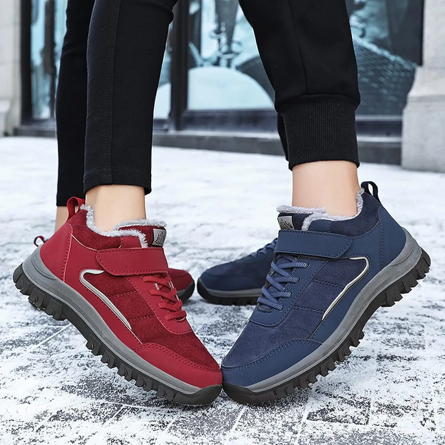 Black Knee High Winter Boots for Women Women Waterproof Snow Boots with Zipper Winter Boots for Women Ankle Booties Sexy Womens Duck Boots Waterproof Insulated Wide Botas Nieve