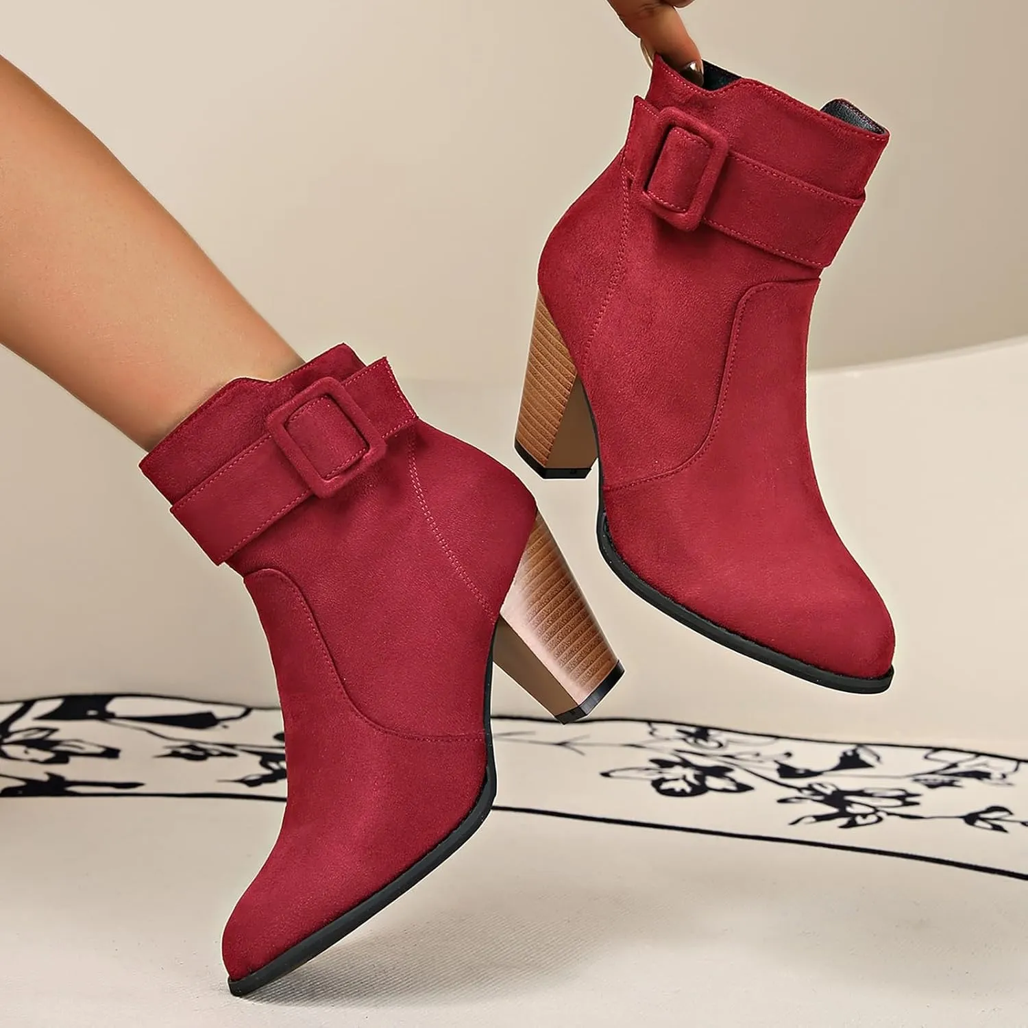 Brown Ankle Boots Cowboy Booties for Women Western Boots Arch Support Women Womens Ankle Boots No Heel Dressy Black Ankle Slim Heels Boots