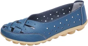 Cathalem Orthopedic Loafers for Women, Breathable Leather Loafers Soft Soled Pure Cowhide Corrective Loafers for Women
