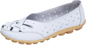 Cathalem Orthopedic Loafers for Women, Breathable Leather Loafers Soft Soled Pure Cowhide Corrective Loafers for Women