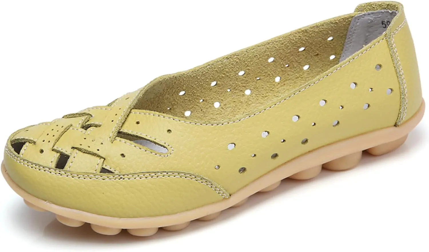 Cathalem Orthopedic Loafers for Women, Breathable Leather Loafers Soft Soled Pure Cowhide Corrective Loafers for Women