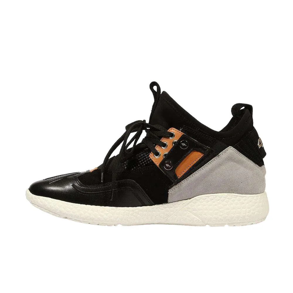 Cesare Paciotti Luxury Italian Men's 4US Bac Cuoio Black Sneakers (CPM5316)
