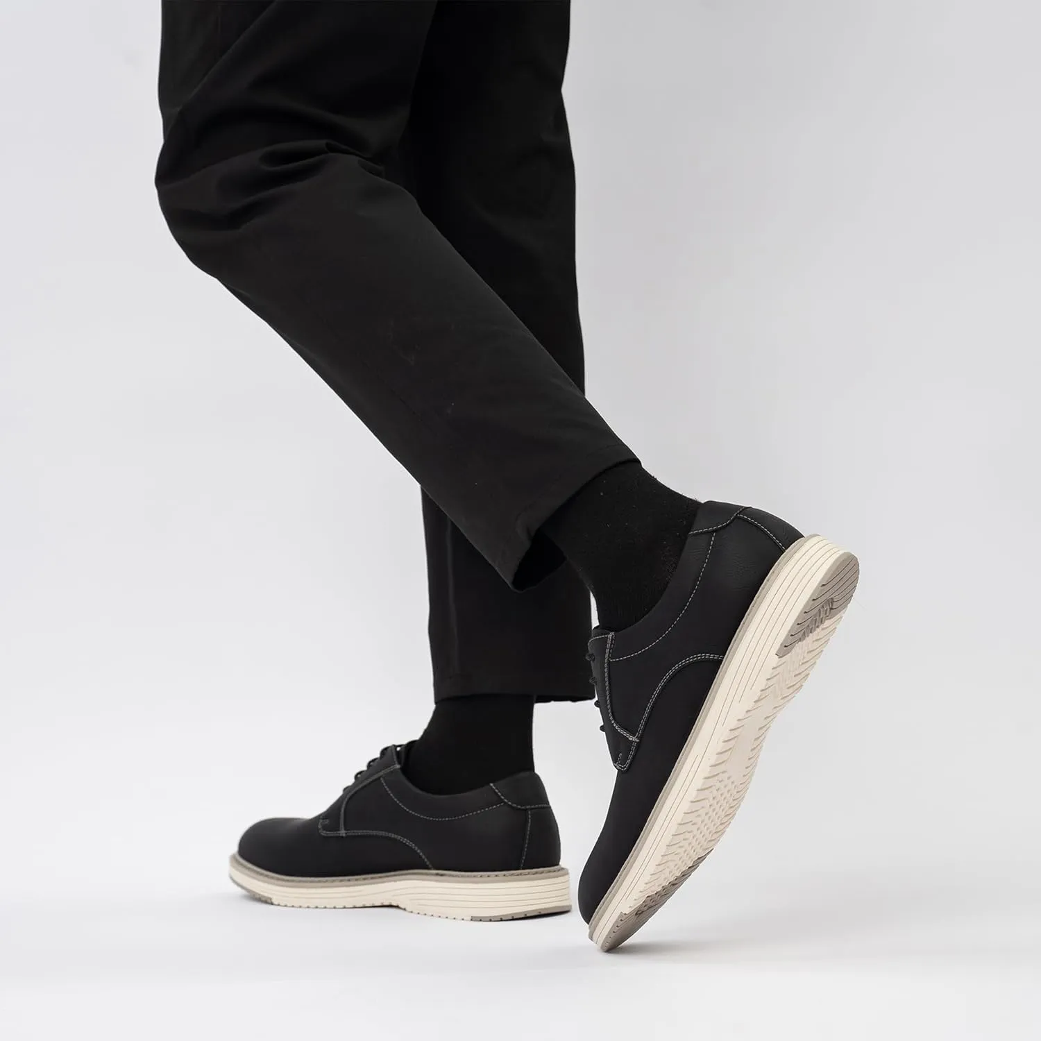 CGRRBW Mens Dress Shoes Casual Oxford Shoes Dress Sneakers Fashion Comfortable Work Business Office Shoes