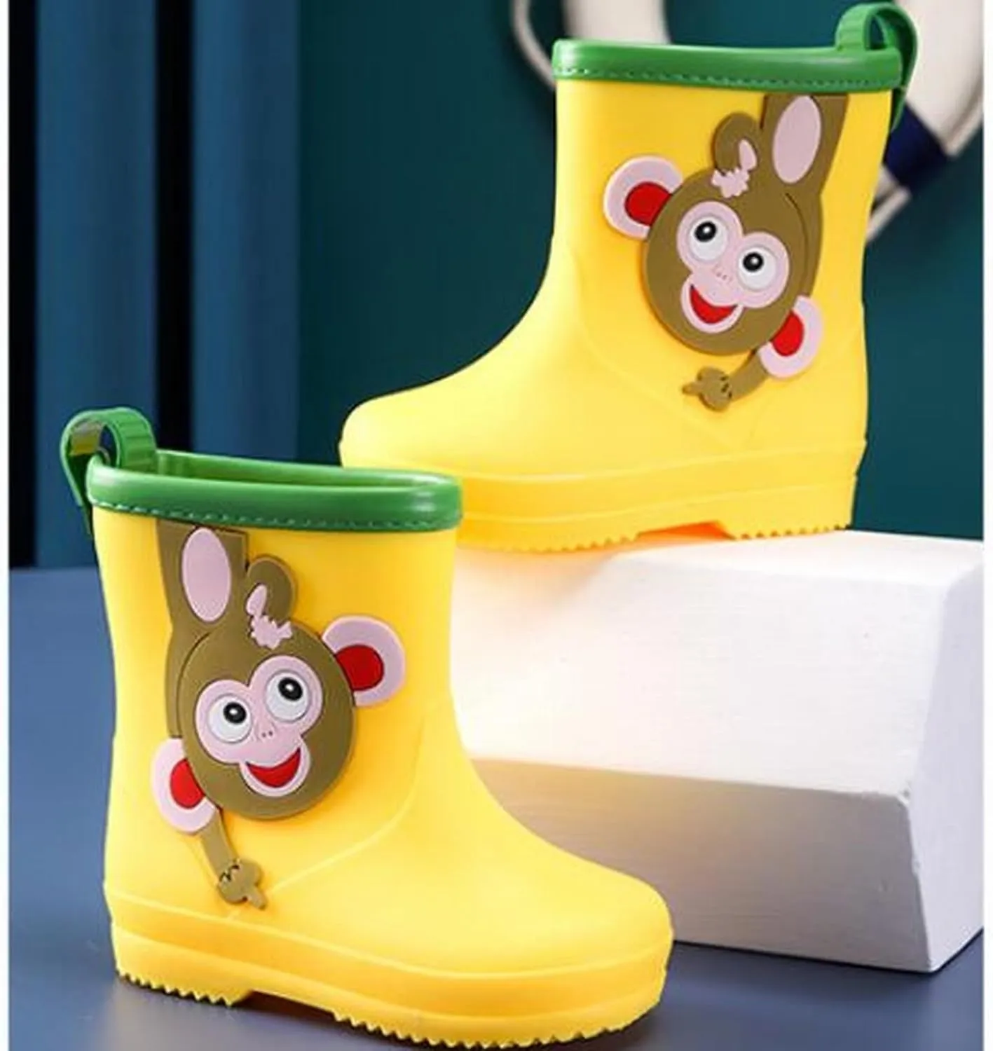 Children's Cute Rain Shoes Boys Girls ellies aterproof artoon Pull On Rainboots Mud Shoes for Boots Baby Girls
