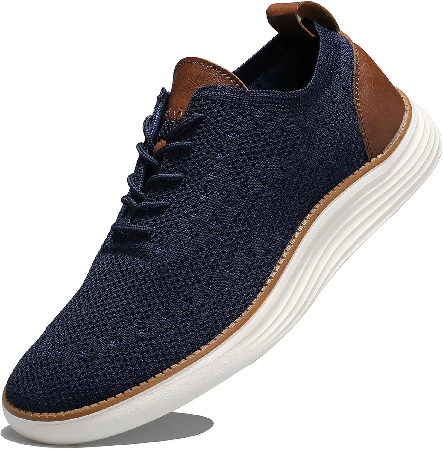 Comfortable Business Casual Shoes for Men, Fashion Mesh Dress Sneakers Shoes, Lightweight Breathable Walking Shoes