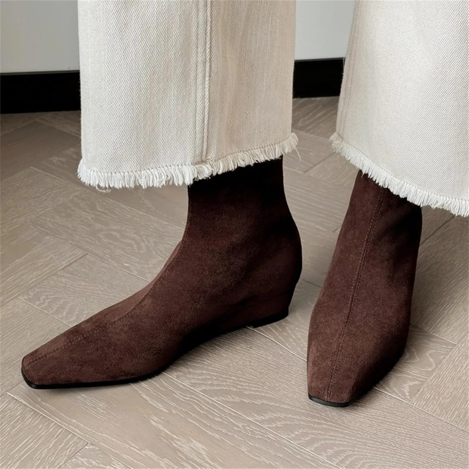 Dress Boots Women Black Womens Boots Pointed Boots for Women No Heel Booties Women'S Ankle Boots & Booties Wide Brown Boots for Women Ankle
