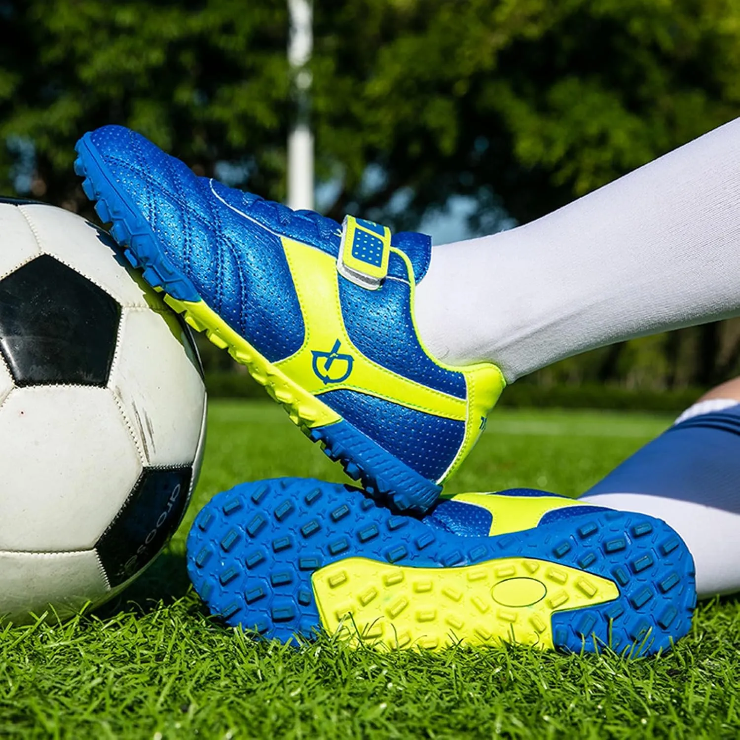 Eliogn Boys Girls AG/FG Soccer Shoes Outdoor Athletic Actual Combat Training Shoes Football Shoes for Kids (Little Kid/Big Kid)