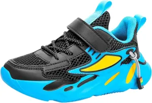 IWIHMIV Kids Sneakers Boys Non Slip Running Tennis Shoes Lightweight Breathable Sport Athletic Shoes