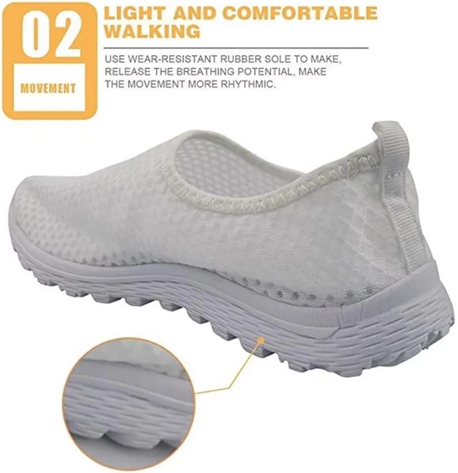 KEIAHUAN Women Running Shoes Casual Fashion Tennis Athletic Sneakers Breathable Knit Walking Sneaker
