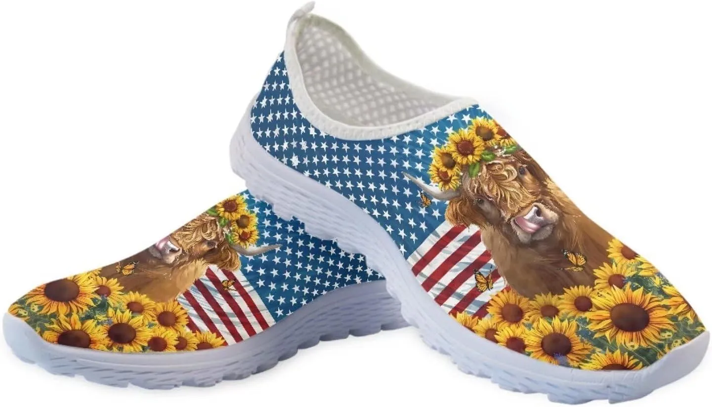 KEIAHUAN Women Running Shoes Casual Fashion Tennis Athletic Sneakers Breathable Knit Walking Sneaker