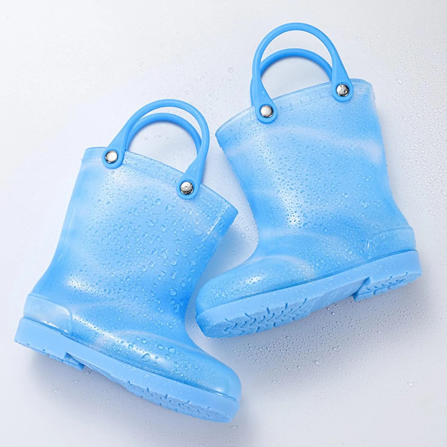 Kids Rain Boots Cartoon Bow Rainbow Rain Boots Girls Infant Rain Water Fashion Casual Boots Super Girl Boots