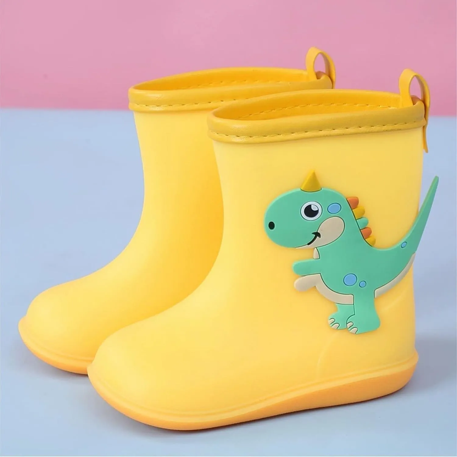 Kids Rain Boots For Girls Boys Toddler Waterproof Rubber Boots Dinosaur Printed Water Boots Toddler Rain Boots Boys