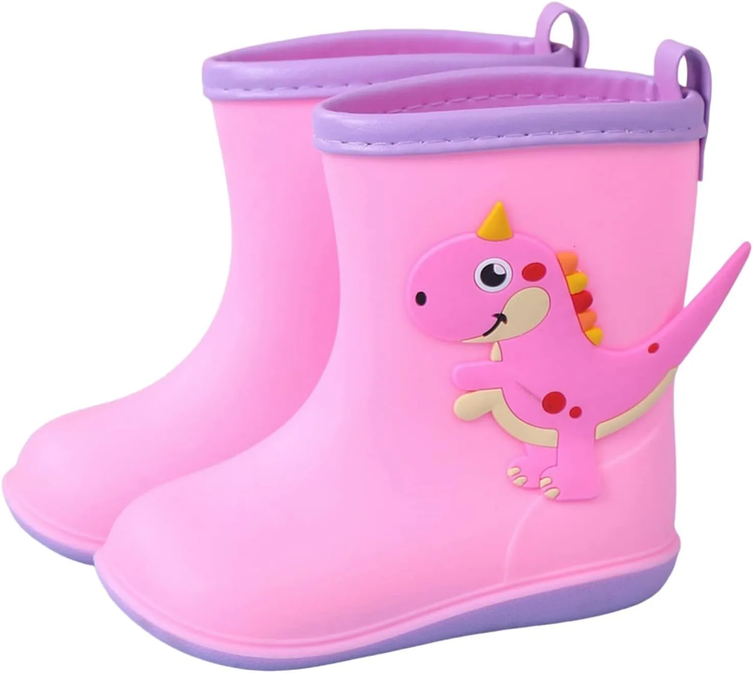 Kids Rain Boots For Girls Boys Toddler Waterproof Rubber Boots Dinosaur Printed Water Boots Toddler Rain Boots Boys