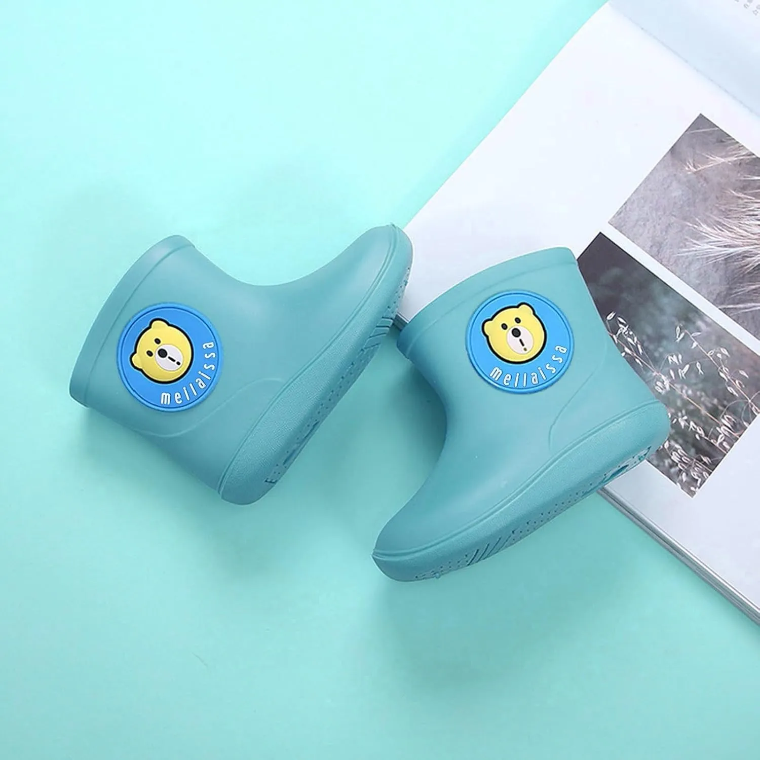 Kids Short Rain Boot for Boys Girls Children Cartoon Non-Slip Lightweight Insulated Mud Boots Water Shoes Infant Shoes