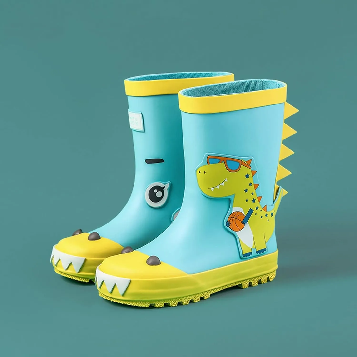 Kids Short Rain Boot for Boys Girls Children Cute Cartoon Non-Slip Lightweight Insulated Mud Boots Water Shoes