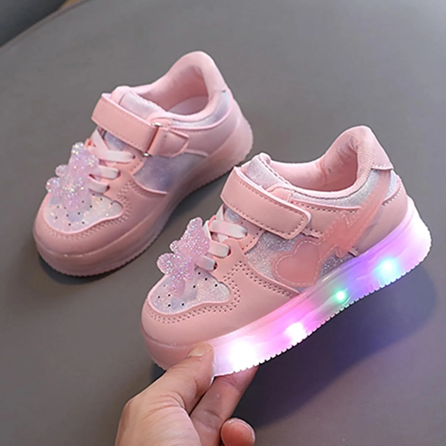 Kids Sneakers Tennis Shoes for Boys Girls Sneakers Light Up Walking Breathable Non Slip Shoes Toddler Little Big Kids