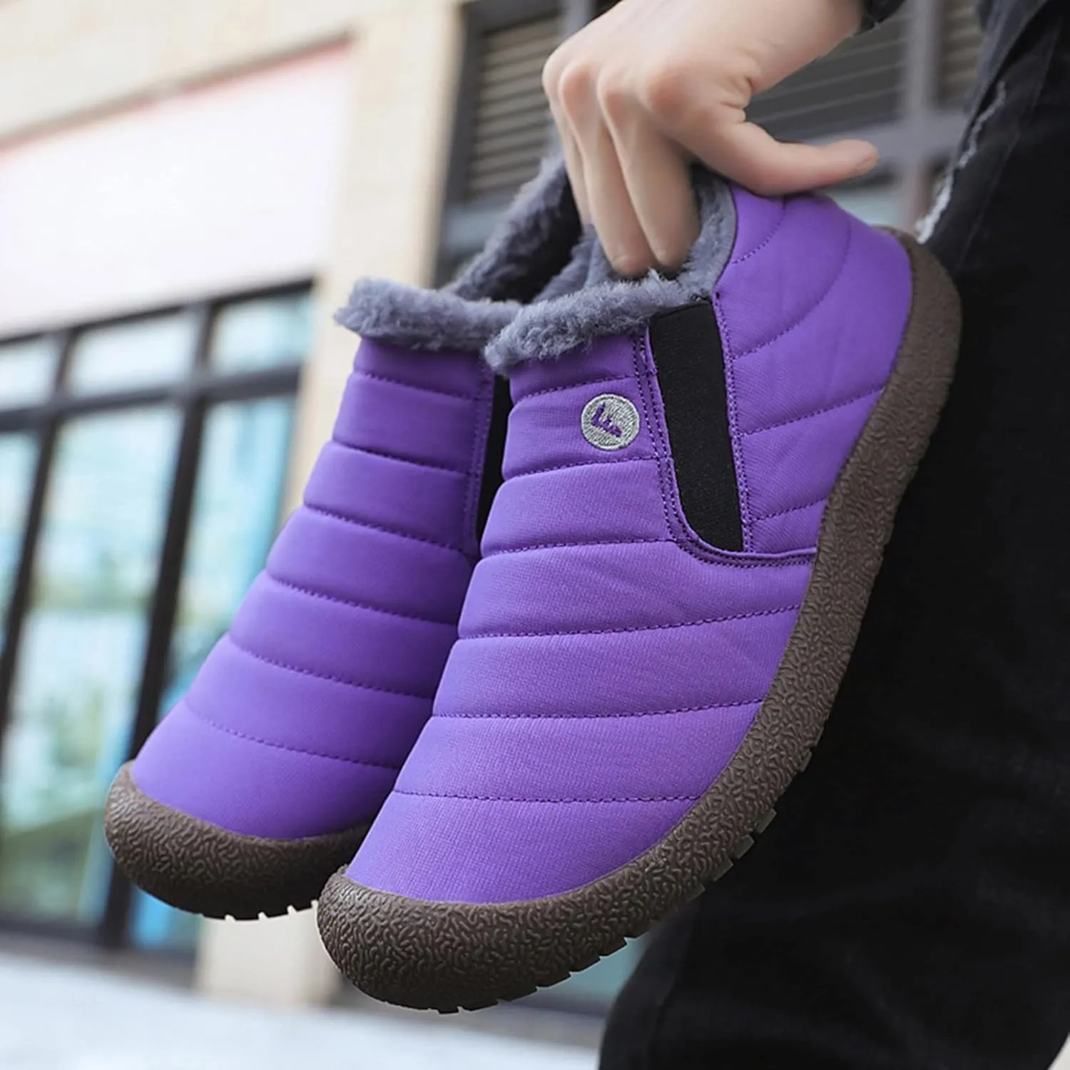 Long Winter Boots for Women 2023 Trendy Womens Black Winter Snow Boots Black Winter Work Boots for Woman Waterproof Non Slip Work Boots for Women Botas De Hule Para Mujer De Trabajo Para Frio