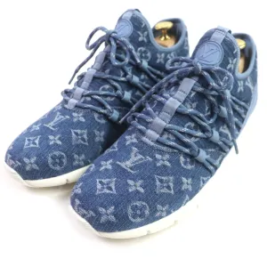 LOUIS VUITTON Low cut sneakers Monogram denim blue Fast lane line 6.5