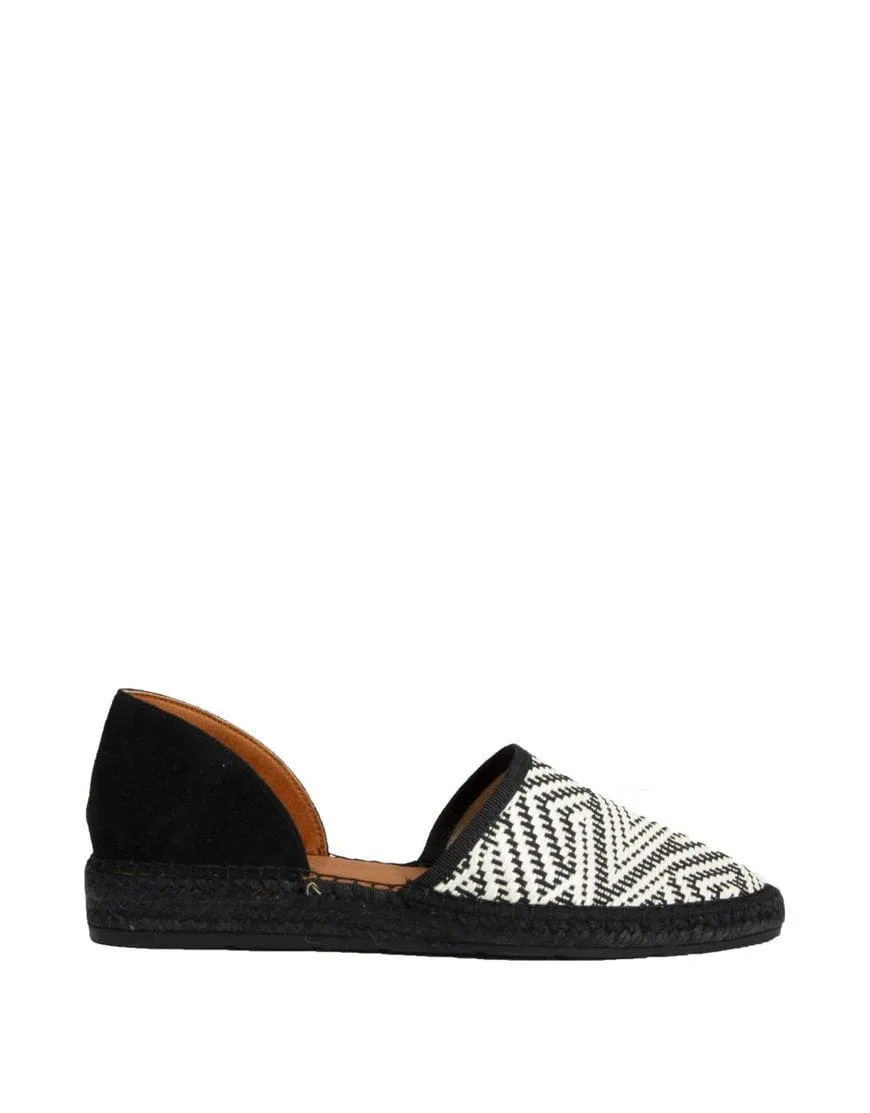 Macarena Women's Ima52 Espadrilles- Black/ White