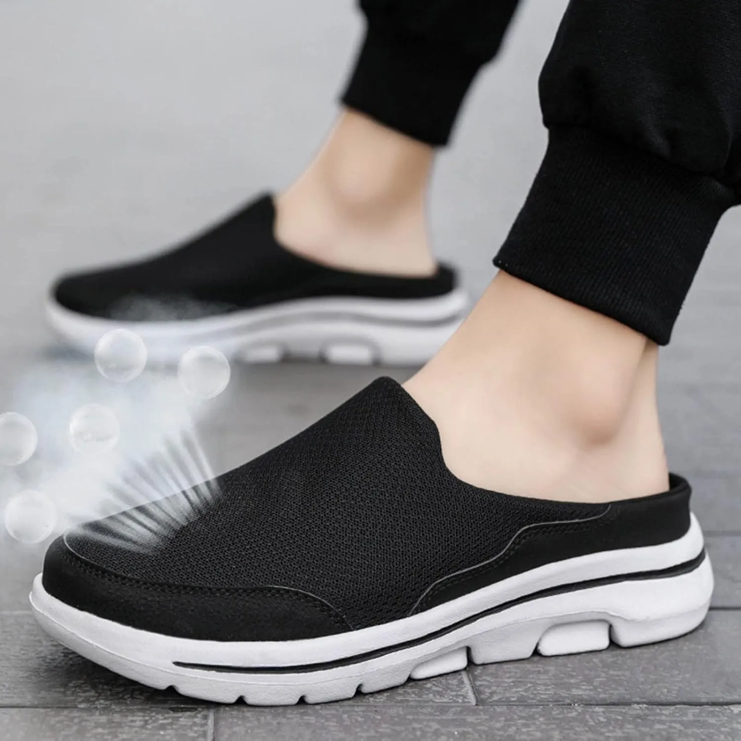 Men Sports Shoes Fashionable and Simple Solid Color New Pattern Summer Breathable Mesh Sneaker Shoes for Men