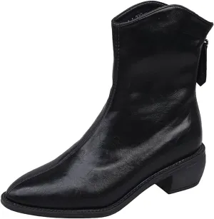 Mens Ankle Boots Women Fall Boots Rhinestone Cowboy Boots Fall Dress Women Leather Ankle Boots for Women Low Heel Wide Width White Ankle Boots for Women Low Heel