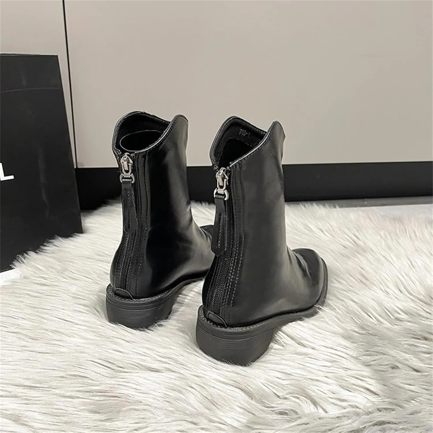 Mens Ankle Boots Women Fall Boots Rhinestone Cowboy Boots Fall Dress Women Leather Ankle Boots for Women Low Heel Wide Width White Ankle Boots for Women Low Heel