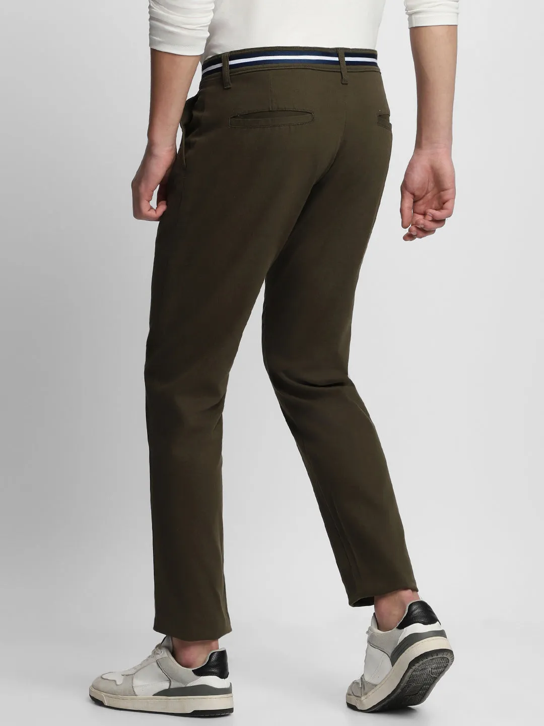 Men's Army Slim Fit Wrinkle Free Chinos
