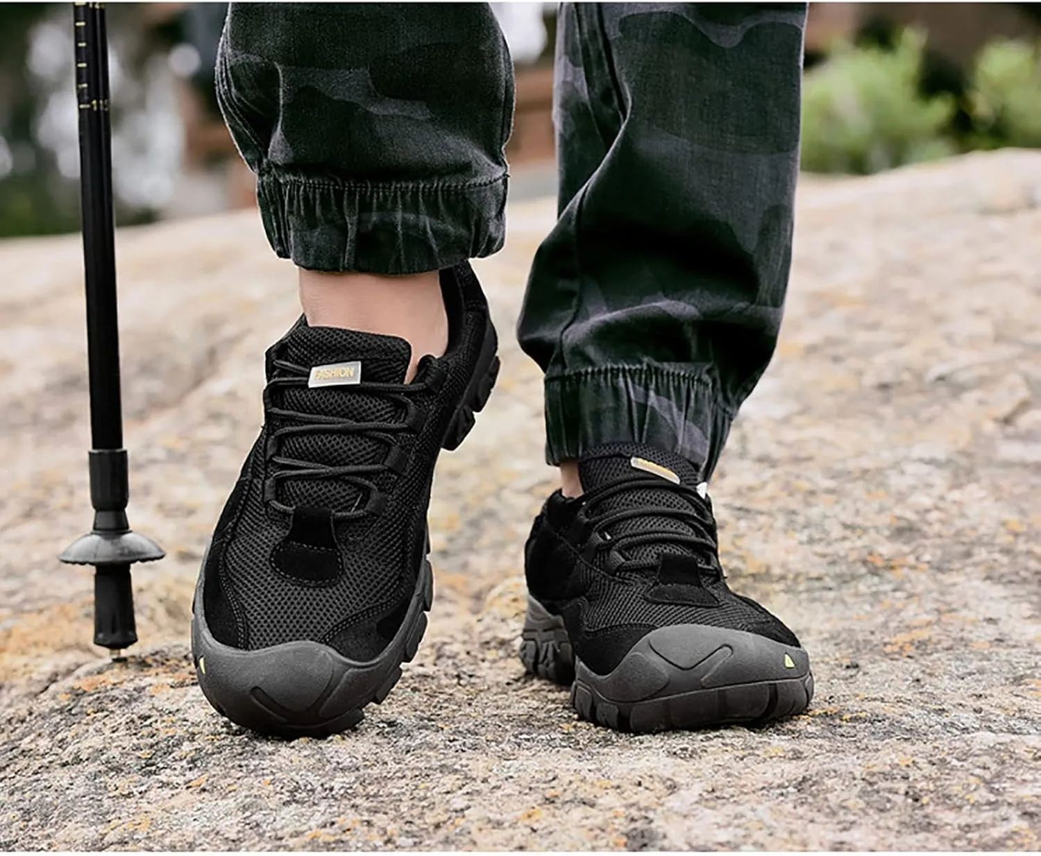 Men's Breathable Military Boots, Spring and Autumn Men's Outdoor Casual Wear-resistant Outsole Hiking Shoes, for Military Desert Waterproof Tactical Boots