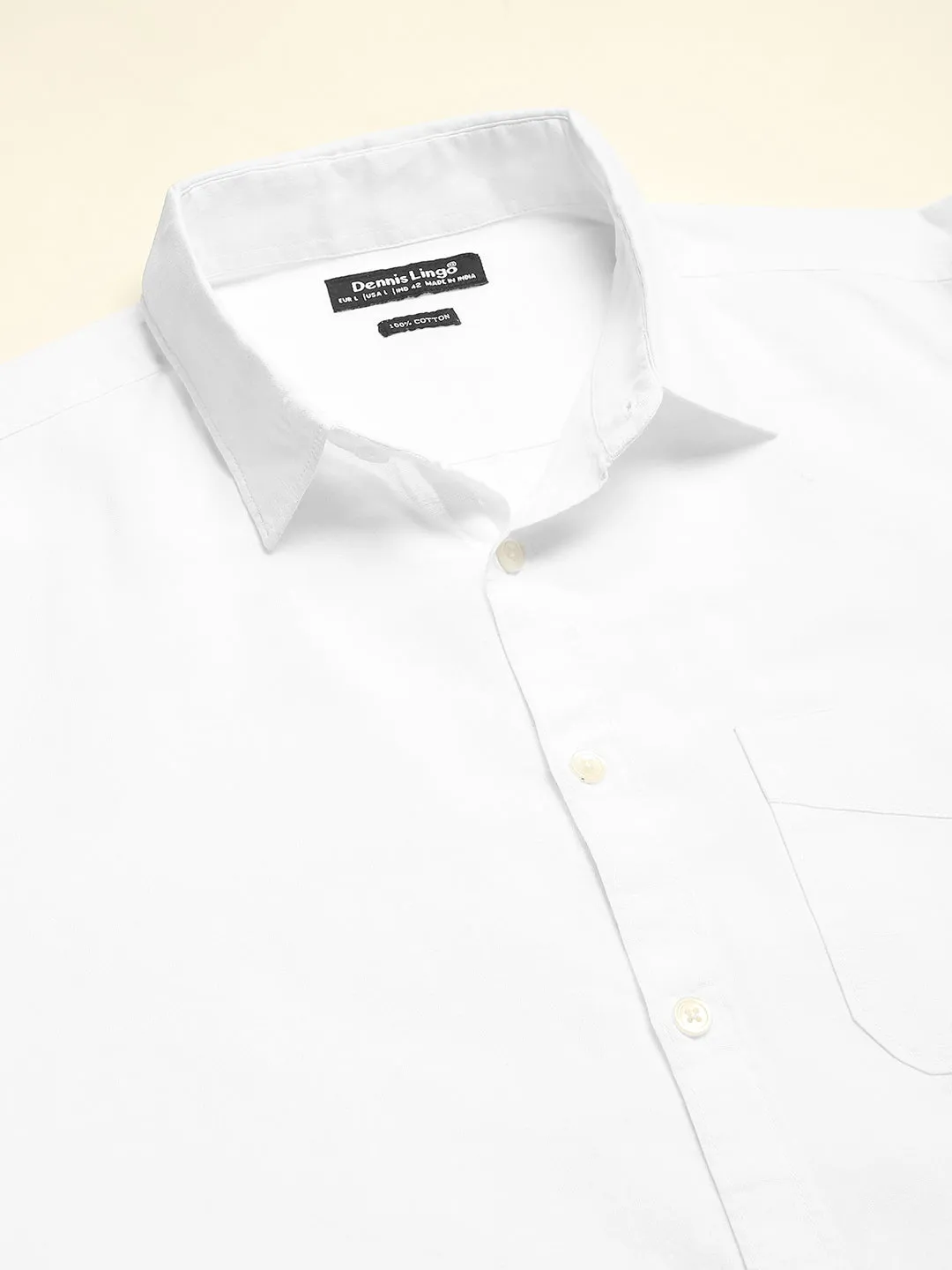 Men's Cotton Solid Slim Fit Casual Shirt With Pocket Roll Up Full Sleeve Shirt For Formal & Casual Wear