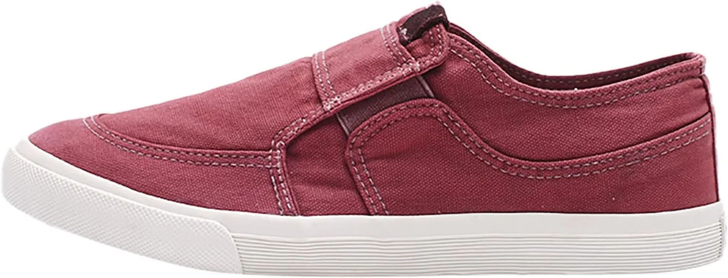 Men's Fashion Shoes Red Comfortable Lightweight Canvas Skate Shoe for Men Walking Standing Workout Slip on Summer Spring Shoes Boys Thick Sole Non Slip Sneakers Male