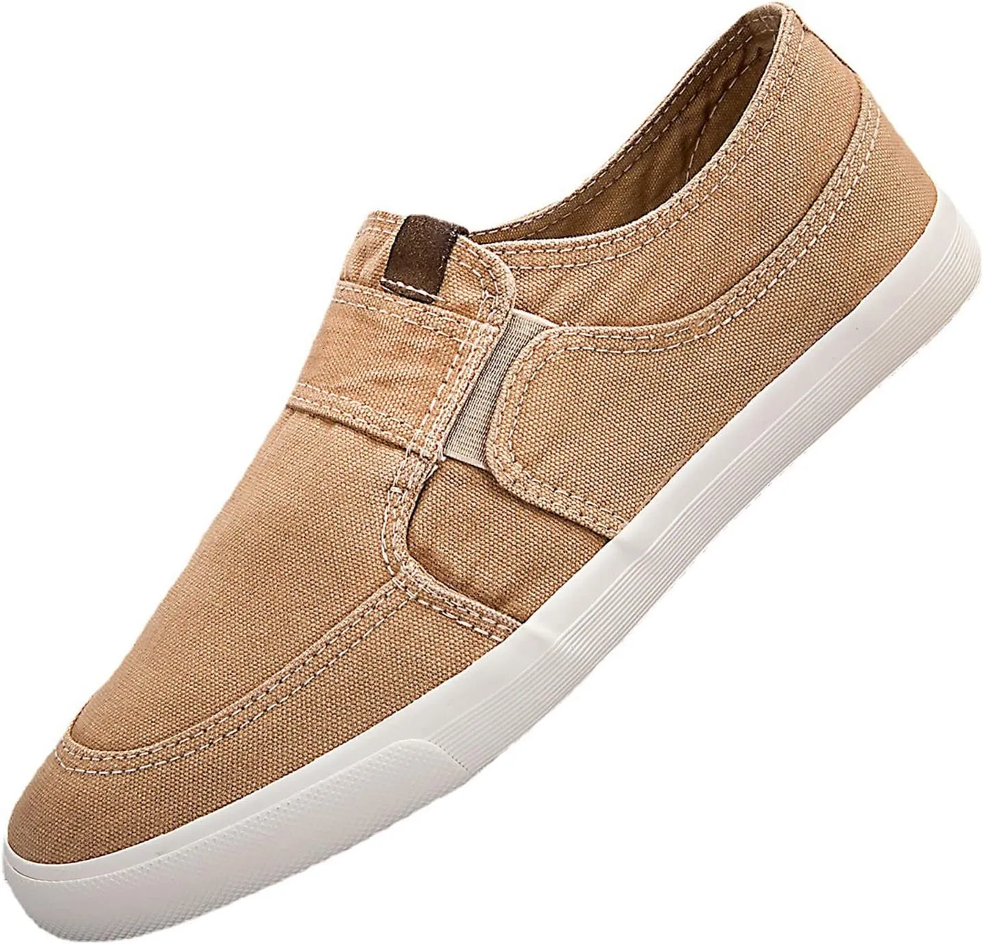 Men's Fashion Shoes Red Comfortable Lightweight Canvas Skate Shoe for Men Walking Standing Workout Slip on Summer Spring Shoes Boys Thick Sole Non Slip Sneakers Male