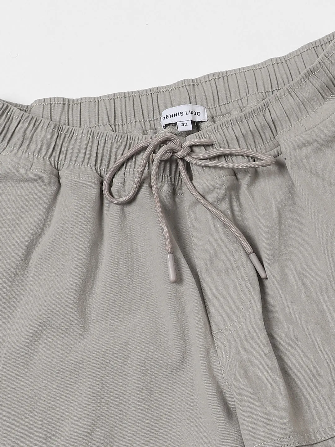 Men's Grey Slim Fit Cargo Joggers