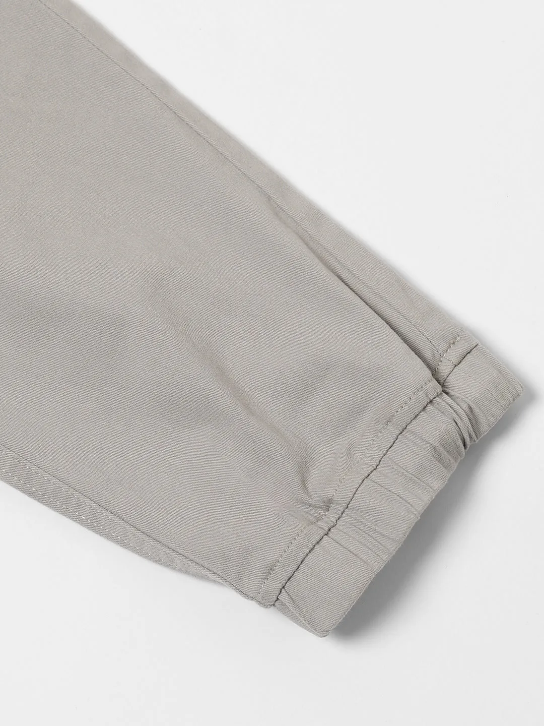 Men's Grey Slim Fit Cargo Joggers