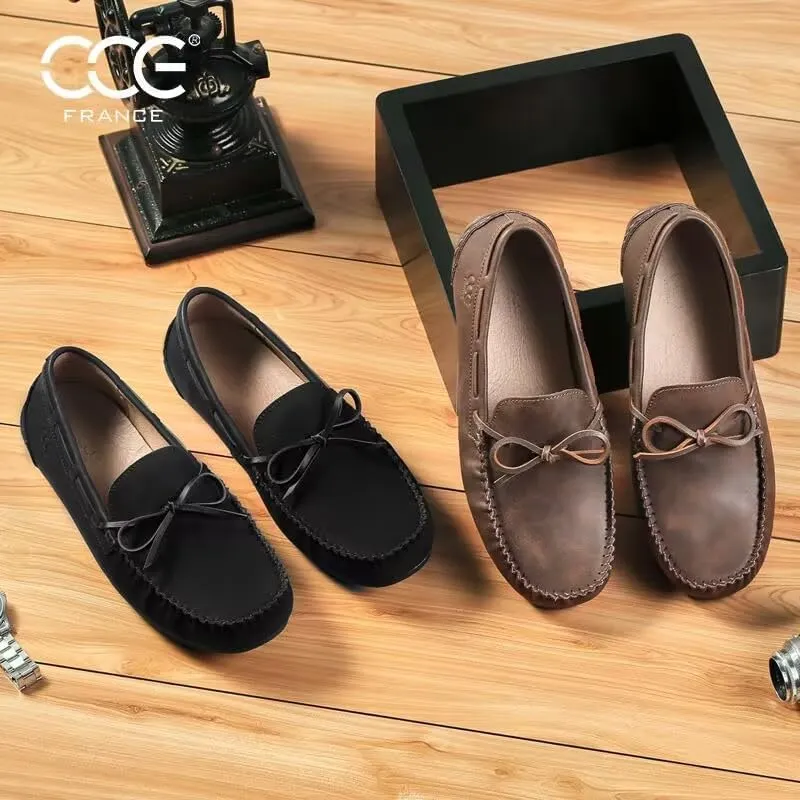 Men's Leather Casual Slip On Penny Loafers