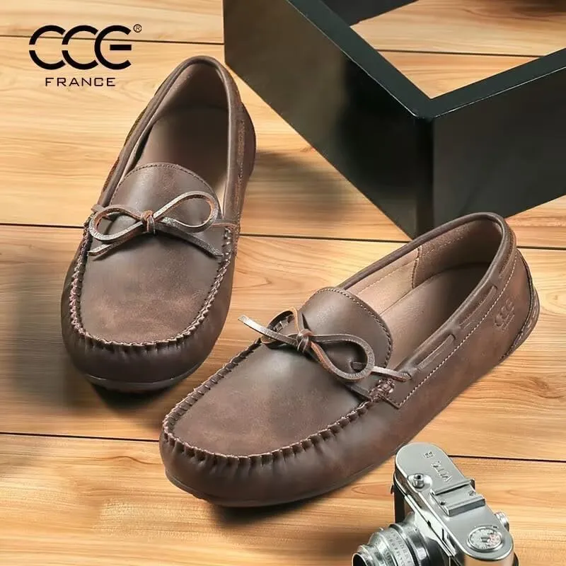 Men's Leather Casual Slip On Penny Loafers