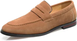 Mens Loafers Casual Slip on Shoes PU Leather Penny Loafers for Men